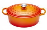 Nồi gang ovan Le Creuset Brater Oval Evo 31cm Kirsche – Màu Cam