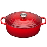 Nồi gang ovan Le Creuset Brater Oval Evo 31cm Kirsche – Màu Đỏ