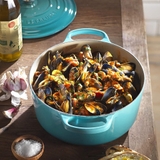 Nồi gang Le Creuset Brater rund Evo 24cm Blue Caribe