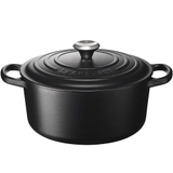 Nồi Gang LeCreuset Bräter Rund Evo 24cm Schwarz Matt