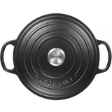 Nồi Gang LeCreuset Bräter Rund Evo 24cm Schwarz Matt