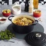 Nồi Gang LeCreuset Bräter Rund Evo 22cm Schwarz Matt