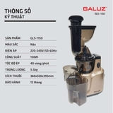 Máy ép chậm Galuz GLS-1150