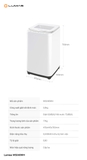 Máy giặt mini chức năng giặt nhiệt độ cao Lumias WS040WH