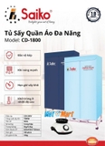 Tủ Sấy Quần Áo Đa Năng Saiko CD-1800