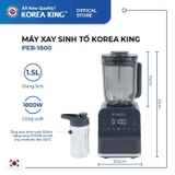 Máy xay sinh tố Korea King PEB-1800