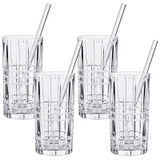 Set 4 Cốc pha lê Nachtmann TASTES GOOD Longdrink 103144 Kèm ống hút