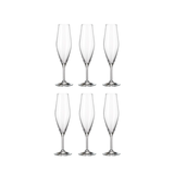 Set 6 ly champagne Gavia 210ml Crystal Bohemia