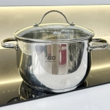 Nồi Inox ELO Luna Plus 24cm vung kính dùng bếp từ
