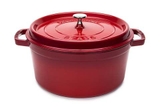 Nồi gang đúc Staub Cocotte Ronde 24 cm, màu đỏ