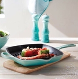 Chảo Nướng Vuông LeCreuset quadratisch 26cm - Karibik Blau