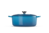 Nồi gang ovan LeCreuset Brater Oval Evo 31cm Blau Marseille màu xanh dương
