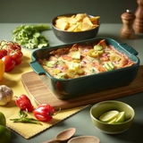 Khay Nướng Chữ Nhật Peugeot Appolia 62088 32cm Màu Xanh Lá Green Forest