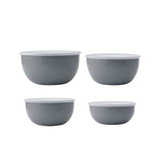 Set 4 âu trộn KitchenAid KQG176OSCGG kèm nắp đậy màu xám than