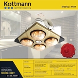 Đèn sưởi nhà tắm Kottmann K4B-T Hàng chính hãng