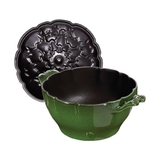 Nồi gang STAUB ARTIC.COCOTTE B-GR 22cm - 3L màu xanh lá, hình atiso