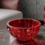 Tô kim cương xanh dương 28cm Crystal Bohemia