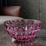 Tô kim cương xanh dương 28cm Crystal Bohemia