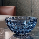 Tô kim cương xanh dương 28cm Crystal Bohemia