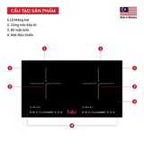 Bếp Từ đôi Saiko DIH-4000E, THái Lan