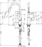 Vòi rửa bát Hansgrohe Focus 240 2jet- 31815000