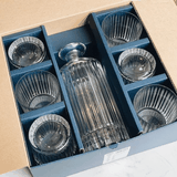 Bộ bình rượu pha lê Bohemia Skyline gồm 1 bình 0,7L và 6 cốc dung tich 320ml