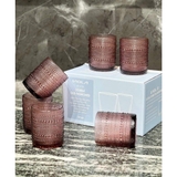 Set 6 cốc hạt cườm Viola From Germany 295ml dáng trụ thủy tinh cao cấp