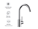 Vòi rửa bát nóng lạnh Blanco Mida Chrome 523284