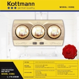 Đèn sưởi nhà tắm Kottmann K3B-Q