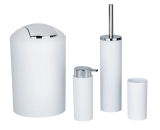 Bộ dụng cụ phòng tắm 4 chi tiết Wenko (thùng tác, đựng bàn chải, cọ toilet, bơm xà phòng)