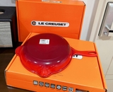 Chảo gang Le Creuset 23cm - Made in France hai màu xanh đỏ