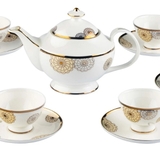 Bộ trà sứ xương Imperia london hoa đồng tiền (1 ấm, 6 bộ tách) nội địa Đức