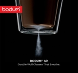 Bộ 2 cốc thủy tinh Bodum Canteen Double Wall Thermo-Glasses 200ml 2 lớp chịu nhiệt