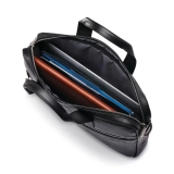 Cặp da thật Samsonite Slim Brief đen