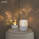 Đèn chiếu mini Mooas Wonderland Rotating Projector Melody Nightlight Made in Korea