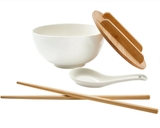 Sét bát ăn Mỳ Phở ERNESTO, nắp tre, 4 món