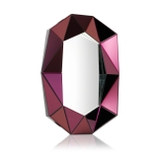 Gương treo tường Reflections Copenhagen Diamond Burgundy/Silver Mirror