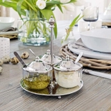 Sét đựng gia vị kèm khay Loberon xịn xò