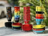 Bộ cốc đĩa kèm giá Pylones Made in France