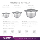 Bộ 3 Nồi GUME GMP19 Hàn Quốc- Bảo hành 5 năm