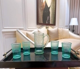 Bình đựng nước kèm 4 cốc pha lê Godinger Claro