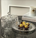 Đĩa Pha Lê có nắp Tulip Bohemia 23cm