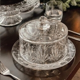 Đĩa Pha Lê có nắp Tulip Bohemia 23cm