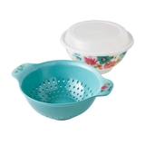 Chậu kèm rổ, nắp The Pioneer Woman Breezy Blossom 14769 (4.7+5.7L) – bộ