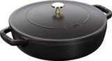 NỒI GANG STAUB BRAISER CHISTERA LID 28CM MÀU ĐEN