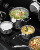 Bộ nồi inox Ciwete SS0101-10PC set 6 món Hàng Mỹ