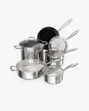 Bộ nồi inox Ciwete SS0101-10PC set 6 món Hàng Mỹ