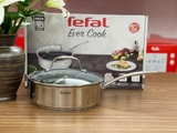 CHẢO QUÁNH CHỐNG DÍNH TEFAL EVER COOK 24CM CÓ NẮP ĐẬY