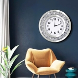 Đồng Hồ Treo Tường Pha Lê Tráng Gương Diamond 40cm Cao cấp