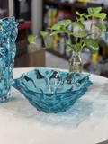 Tô pha lê Bohemia Samba xanh Aquamarine 30.5cm